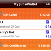 JunoWallet GiftCards: Android App Promotion