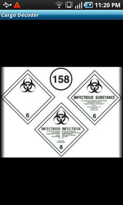Top Android App Cargo Decoder Biohazard Placard
