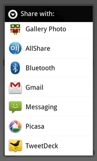 Top Android App Androidify Share Options