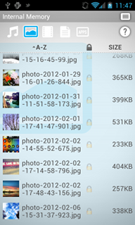 Top Android App SanDisk Memory Zone File List